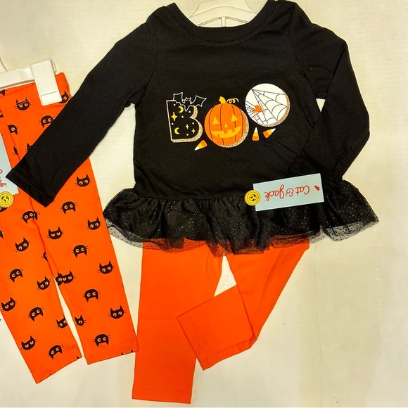 Cat & Jack Pumpkin, Cat & Bat Halloween Lot NWT - Picture 2 of 5